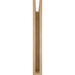 Ekena Millwork - BKTUR035X20X28THR05RCPR - Timberthane Faux Wood Thorton Style Bracket, Block Ends, 3 1/2"W x 20"D x 28"H, Primed Tan
