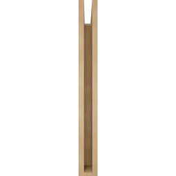 Ekena Millwork - BKTUR035X20X32THR05RCPR - Timberthane Faux Wood Thorton Style Bracket, Block Ends, 3 1/2"W x 20"D x 32"H, Primed Tan