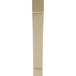 Ekena Millwork - BKTUR035X22X26THR05RCPR - Timberthane Faux Wood Thorton Style Bracket, Block Ends, 3 1/2"W x 22"D x 26"H, Primed Tan