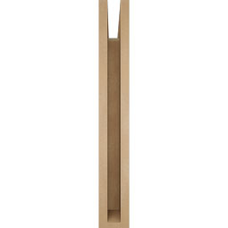 Ekena Millwork - BKTUR035X22X26THR05RCPR - Timberthane Faux Wood Thorton Style Bracket, Block Ends, 3 1/2"W x 22"D x 26"H, Primed Tan