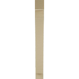 Ekena Millwork - BKTUR035X22X34THR05RCPR - Timberthane Faux Wood Thorton Style Bracket, Block Ends, 3 1/2"W x 22"D x 34"H, Primed Tan