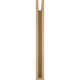 Ekena Millwork - BKTUR035X22X34THR05RCPR - Timberthane Faux Wood Thorton Style Bracket, Block Ends, 3 1/2"W x 22"D x 34"H, Primed Tan