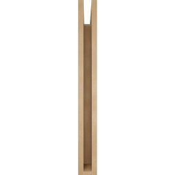 Ekena Millwork - BKTUR035X24X32THR05RCPR - Timberthane Faux Wood Thorton Style Bracket, Block Ends, 3 1/2"W x 24"D x 32"H, Primed Tan