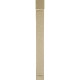 Ekena Millwork - BKTUR035X24X36THR05RCPR - Timberthane Faux Wood Thorton Style Bracket, Block Ends, 3 1/2"W x 24"D x 36"H, Primed Tan