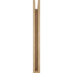 Ekena Millwork - BKTUR035X24X36THR05RCPR - Timberthane Faux Wood Thorton Style Bracket, Block Ends, 3 1/2"W x 24"D x 36"H, Primed Tan