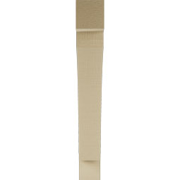 Ekena Millwork - BKTUR035X26X26THR05RCPR - Timberthane Faux Wood Thorton Style Bracket, Block Ends, 3 1/2"W x 26"D x 26"H, Primed Tan
