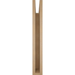 Ekena Millwork - BKTUR035X26X26THR05RCPR - Timberthane Faux Wood Thorton Style Bracket, Block Ends, 3 1/2"W x 26"D x 26"H, Primed Tan