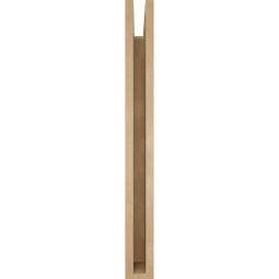Ekena Millwork - BKTUR035X26X34THR05RCPR - Timberthane Faux Wood Thorton Style Bracket, Block Ends, 3 1/2"W x 26"D x 34"H, Primed Tan