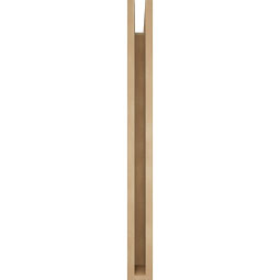 Ekena Millwork - BKTUR035X26X38THR05RCPR - Timberthane Faux Wood Thorton Style Bracket, Block Ends, 3 1/2"W x 26"D x 38"H, Primed Tan