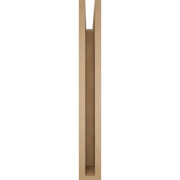 Ekena Millwork - BKTUR035X28X28THR05RCPR - Timberthane Faux Wood Thorton Style Bracket, Block Ends, 3 1/2"W x 28"D x 28"H, Primed Tan