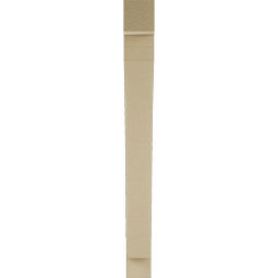 Ekena Millwork - BKTUR035X28X36THR05RCPR - Timberthane Faux Wood Thorton Style Bracket, Block Ends, 3 1/2"W x 28"D x 36"H, Primed Tan