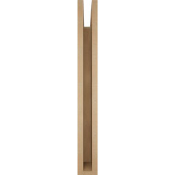 Ekena Millwork - BKTUR035X30X30THR05RCPR - Timberthane Faux Wood Thorton Style Bracket, Block Ends, 3 1/2"W x 30"D x 30"H, Primed Tan