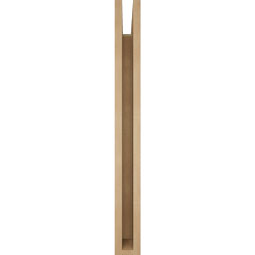 Ekena Millwork - BKTUR035X30X34THR05RCPR - Timberthane Faux Wood Thorton Style Bracket, Block Ends, 3 1/2"W x 30"D x 34"H, Primed Tan