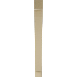 Ekena Millwork - BKTUR035X30X36THR05RCPR - Timberthane Faux Wood Thorton Style Bracket, Block Ends, 3 1/2"W x 30"D x 36"H, Primed Tan