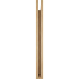 Ekena Millwork - BKTUR035X30X36THR05RCPR - Timberthane Faux Wood Thorton Style Bracket, Block Ends, 3 1/2"W x 30"D x 36"H, Primed Tan