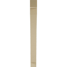 Ekena Millwork - BKTUR035X30X38THR05RCPR - Timberthane Faux Wood Thorton Style Bracket, Block Ends, 3 1/2"W x 30"D x 38"H, Primed Tan