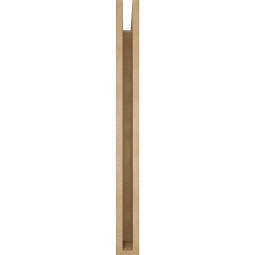 Ekena Millwork - BKTUR035X30X38THR05RCPR - Timberthane Faux Wood Thorton Style Bracket, Block Ends, 3 1/2"W x 30"D x 38"H, Primed Tan