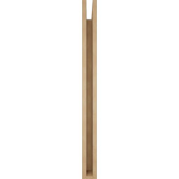 Ekena Millwork - BKTUR035X30X42THR05RCPR - Timberthane Faux Wood Thorton Style Bracket, Block Ends, 3 1/2"W x 30"D x 42"H, Primed Tan