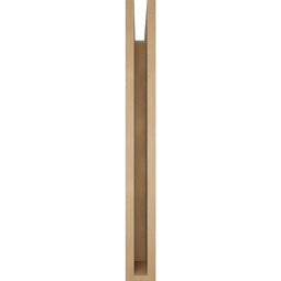 Ekena Millwork - BKTUR035X32X32THR05RCPR - Timberthane Faux Wood Thorton Style Bracket, Block Ends, 3 1/2"W x 32"D x 32"H, Primed Tan
