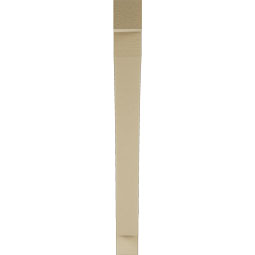 Ekena Millwork - BKTUR035X32X36THR05RCPR - Timberthane Faux Wood Thorton Style Bracket, Block Ends, 3 1/2"W x 32"D x 36"H, Primed Tan