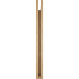 Ekena Millwork - BKTUR035X32X36THR05RCPR - Timberthane Faux Wood Thorton Style Bracket, Block Ends, 3 1/2"W x 32"D x 36"H, Primed Tan