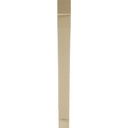 Ekena Millwork - BKTUR035X32X38THR05RCPR - Timberthane Faux Wood Thorton Style Bracket, Block Ends, 3 1/2"W x 32"D x 38"H, Primed Tan