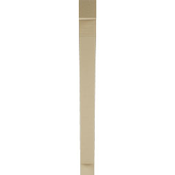 Ekena Millwork - BKTUR035X32X40THR05RCPR - Timberthane Faux Wood Thorton Style Bracket, Block Ends, 3 1/2"W x 32"D x 40"H, Primed Tan