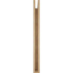 Ekena Millwork - BKTUR035X32X40THR05RCPR - Timberthane Faux Wood Thorton Style Bracket, Block Ends, 3 1/2"W x 32"D x 40"H, Primed Tan
