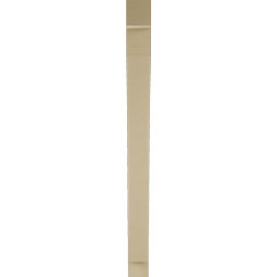 Ekena Millwork - BKTUR035X32X44THR05RCPR - Timberthane Faux Wood Thorton Style Bracket, Block Ends, 3 1/2"W x 32"D x 44"H, Primed Tan
