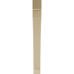 Ekena Millwork - BKTUR035X34X34THR05RCPR - Timberthane Faux Wood Thorton Style Bracket, Block Ends, 3 1/2"W x 34"D x 34"H, Primed Tan