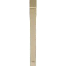 Ekena Millwork - BKTUR035X34X38THR05RCPR - Timberthane Faux Wood Thorton Style Bracket, Block Ends, 3 1/2"W x 34"D x 38"H, Primed Tan