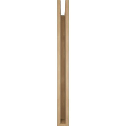 Ekena Millwork - BKTUR035X34X38THR05RCPR - Timberthane Faux Wood Thorton Style Bracket, Block Ends, 3 1/2"W x 34"D x 38"H, Primed Tan