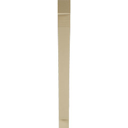 Ekena Millwork - BKTUR035X34X40THR05RCPR - Timberthane Faux Wood Thorton Style Bracket, Block Ends, 3 1/2"W x 34"D x 40"H, Primed Tan