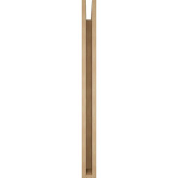 Ekena Millwork - BKTUR035X34X42THR05RCPR - Timberthane Faux Wood Thorton Style Bracket, Block Ends, 3 1/2"W x 34"D x 42"H, Primed Tan