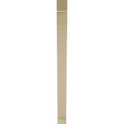 Ekena Millwork - BKTUR035X34X46THR05RCPR - Timberthane Faux Wood Thorton Style Bracket, Block Ends, 3 1/2"W x 34"D x 46"H, Primed Tan