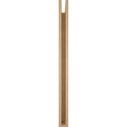 Ekena Millwork - BKTUR035X34X46THR05RCPR - Timberthane Faux Wood Thorton Style Bracket, Block Ends, 3 1/2"W x 34"D x 46"H, Primed Tan