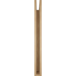 Ekena Millwork - BKTUR035X36X36THR05RCPR - Timberthane Faux Wood Thorton Style Bracket, Block Ends, 3 1/2"W x 36"D x 36"H, Primed Tan