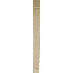 Ekena Millwork - BKTUR035X36X40THR05RCPR - Timberthane Faux Wood Thorton Style Bracket, Block Ends, 3 1/2"W x 36"D x 40"H, Primed Tan