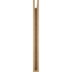 Ekena Millwork - BKTUR035X36X42THR05RCPR - Timberthane Faux Wood Thorton Style Bracket, Block Ends, 3 1/2"W x 36"D x 42"H, Primed Tan