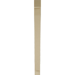 Ekena Millwork - BKTUR035X36X44THR05RCPR - Timberthane Faux Wood Thorton Style Bracket, Block Ends, 3 1/2"W x 36"D x 44"H, Primed Tan