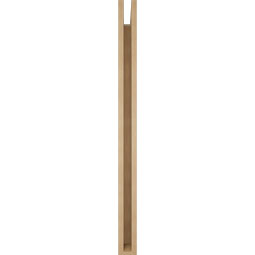Ekena Millwork - BKTUR035X36X48THR05RCPR - Timberthane Faux Wood Thorton Style Bracket, Block Ends, 3 1/2"W x 36"D x 48"H, Primed Tan