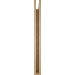 Ekena Millwork - BKTUR035X38X38THR05RCPR - Timberthane Faux Wood Thorton Style Bracket, Block Ends, 3 1/2"W x 38"D x 38"H, Primed Tan