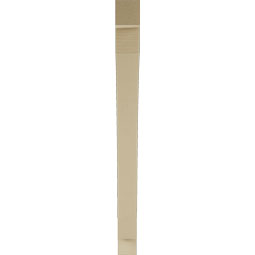 Ekena Millwork - BKTUR035X38X42THR05RCPR - Timberthane Faux Wood Thorton Style Bracket, Block Ends, 3 1/2"W x 38"D x 42"H, Primed Tan