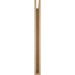 Ekena Millwork - BKTUR035X38X42THR05RCPR - Timberthane Faux Wood Thorton Style Bracket, Block Ends, 3 1/2"W x 38"D x 42"H, Primed Tan