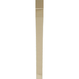 Ekena Millwork - BKTUR035X40X40THR05RCPR - Timberthane Faux Wood Thorton Style Bracket, Block Ends, 3 1/2"W x 40"D x 40"H, Primed Tan