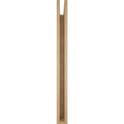 Ekena Millwork - BKTUR035X40X40THR05RCPR - Timberthane Faux Wood Thorton Style Bracket, Block Ends, 3 1/2"W x 40"D x 40"H, Primed Tan