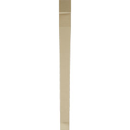 Ekena Millwork - BKTUR035X40X44THR05RCPR - Timberthane Faux Wood Thorton Style Bracket, Block Ends, 3 1/2"W x 40"D x 44"H, Primed Tan