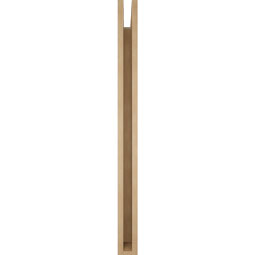 Ekena Millwork - BKTUR035X40X44THR05RCPR - Timberthane Faux Wood Thorton Style Bracket, Block Ends, 3 1/2"W x 40"D x 44"H, Primed Tan