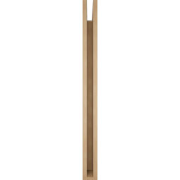 Ekena Millwork - BKTUR035X42X42THR05RCPR - Timberthane Faux Wood Thorton Style Bracket, Block Ends, 3 1/2"W x 42"D x 42"H, Primed Tan