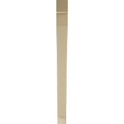 Ekena Millwork - BKTUR035X44X44THR05RCPR - Timberthane Faux Wood Thorton Style Bracket, Block Ends, 3 1/2"W x 44"D x 44"H, Primed Tan